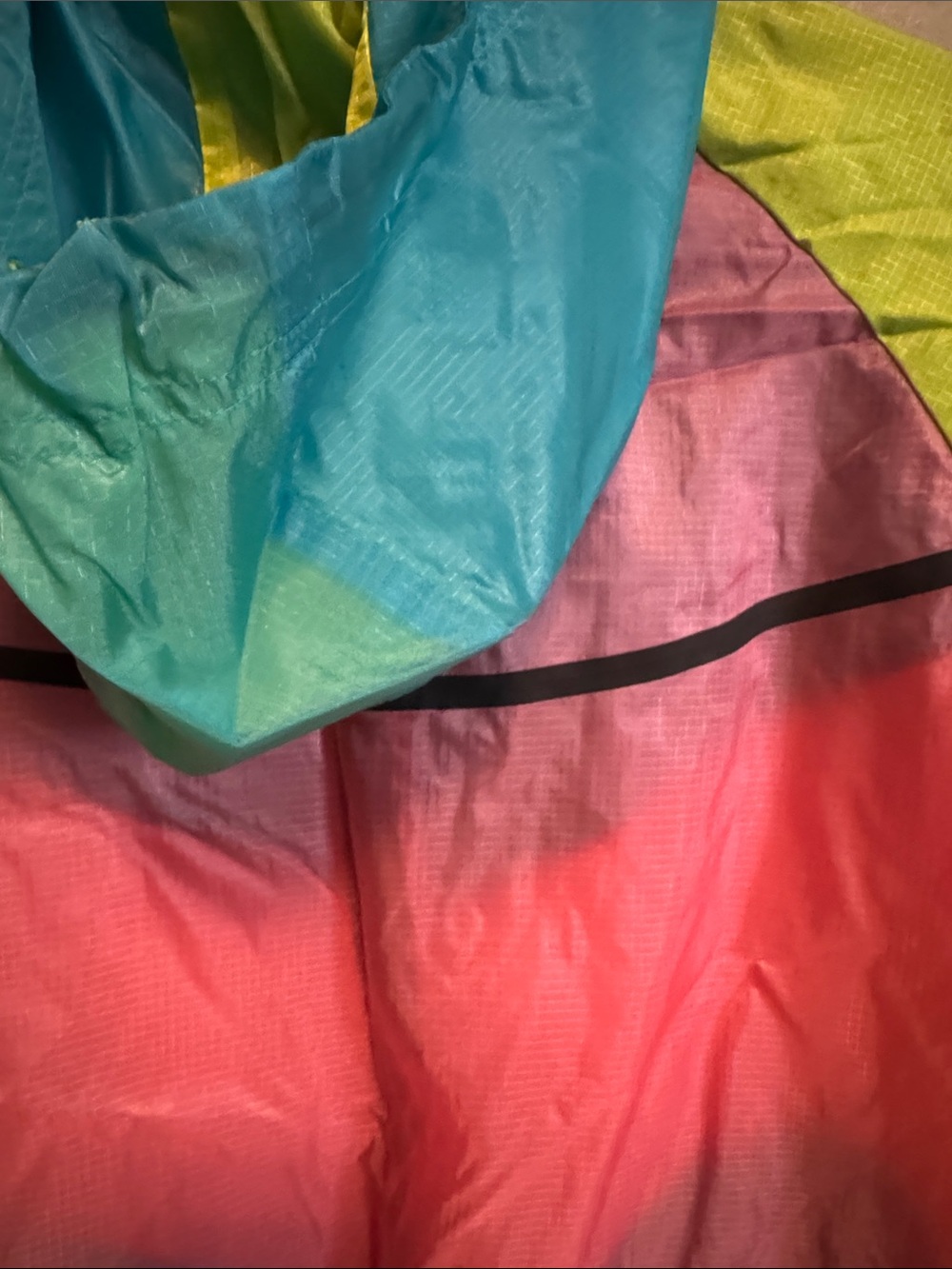 Nike Tech Hyperfuse Neon Colorblock Hooded Windbreaker Jacket - Picture 4 of 4